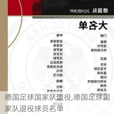 德国足球国家队退役,德国足球国家队退役球员名单