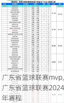 广东省篮球联赛mvp,广东省篮球联赛2024年赛程