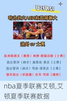 nba夏季联赛艾顿,艾顿夏季联赛数据