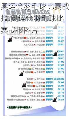 奥运会羽毛球比赛战报,奥运会羽毛球比赛战报图片