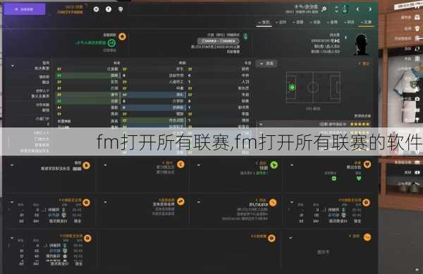 fm打开所有联赛,fm打开所有联赛的软件