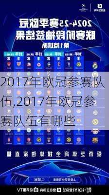 2017年欧冠参赛队伍,2017年欧冠参赛队伍有哪些