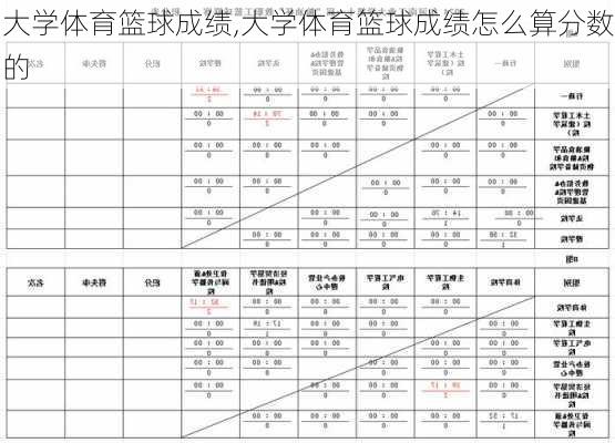 大学体育篮球成绩,大学体育篮球成绩怎么算分数的