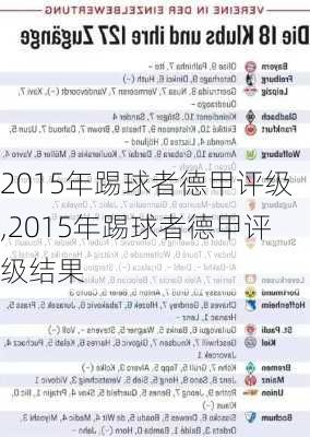 2015年踢球者德甲评级,2015年踢球者德甲评级结果