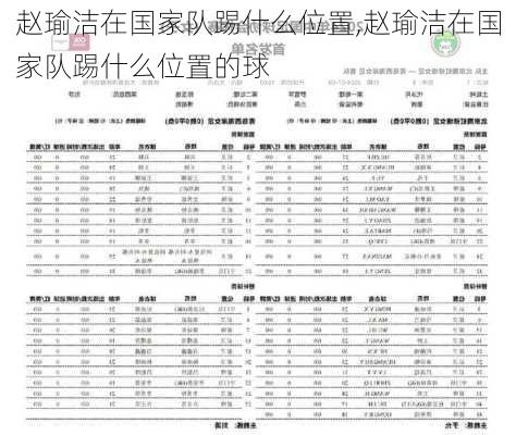 赵瑜洁在国家队踢什么位置,赵瑜洁在国家队踢什么位置的球