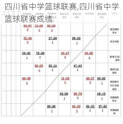 四川省中学篮球联赛,四川省中学篮球联赛成绩