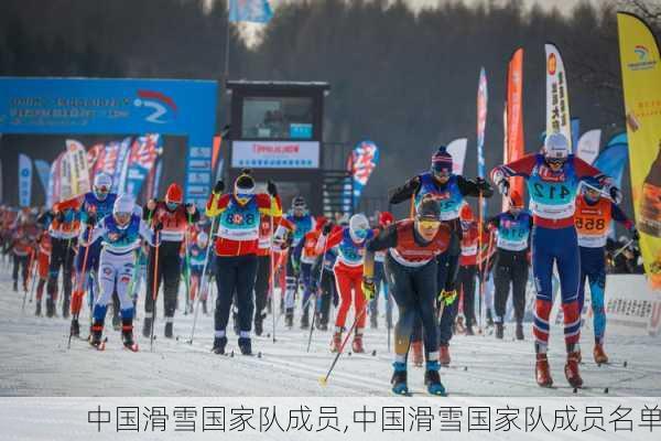 中国滑雪国家队成员,中国滑雪国家队成员名单