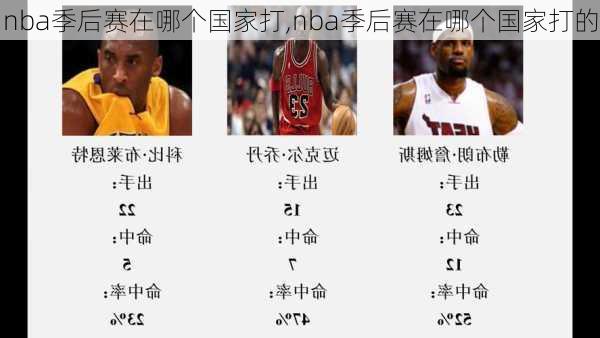 nba季后赛在哪个国家打,nba季后赛在哪个国家打的