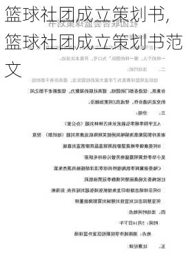 篮球社团成立策划书,篮球社团成立策划书范文