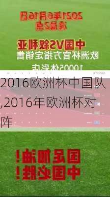 2016欧洲杯中国队,2016年欧洲杯对阵