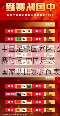 中国足球国家队比赛时间,中国足球国家队比赛时间表