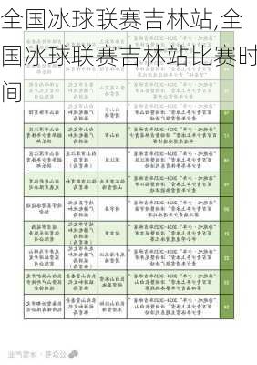 全国冰球联赛吉林站,全国冰球联赛吉林站比赛时间