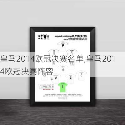 皇马2014欧冠决赛名单,皇马2014欧冠决赛阵容