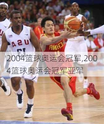 2004篮球奥运会冠军,2004篮球奥运会冠军亚军