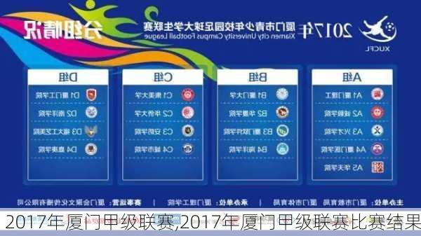 2017年厦门甲级联赛,2017年厦门甲级联赛比赛结果