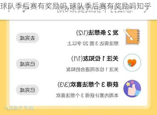 球队季后赛有奖励吗,球队季后赛有奖励吗知乎
