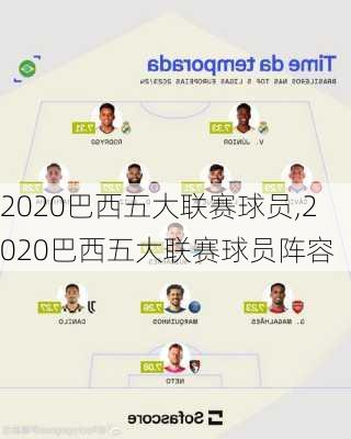 2020巴西五大联赛球员,2020巴西五大联赛球员阵容