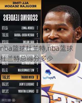 nba篮球杜兰特,nba篮球杜兰特总得分多少