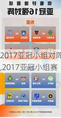 2017亚冠小组对阵,2017亚冠小组赛