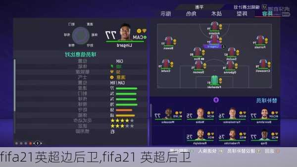 fifa21英超边后卫,fifa21 英超后卫